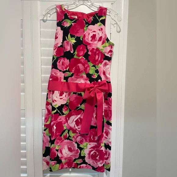 Talbots Pink and Green Floral Dress Easter dress - Picture 1 of 9